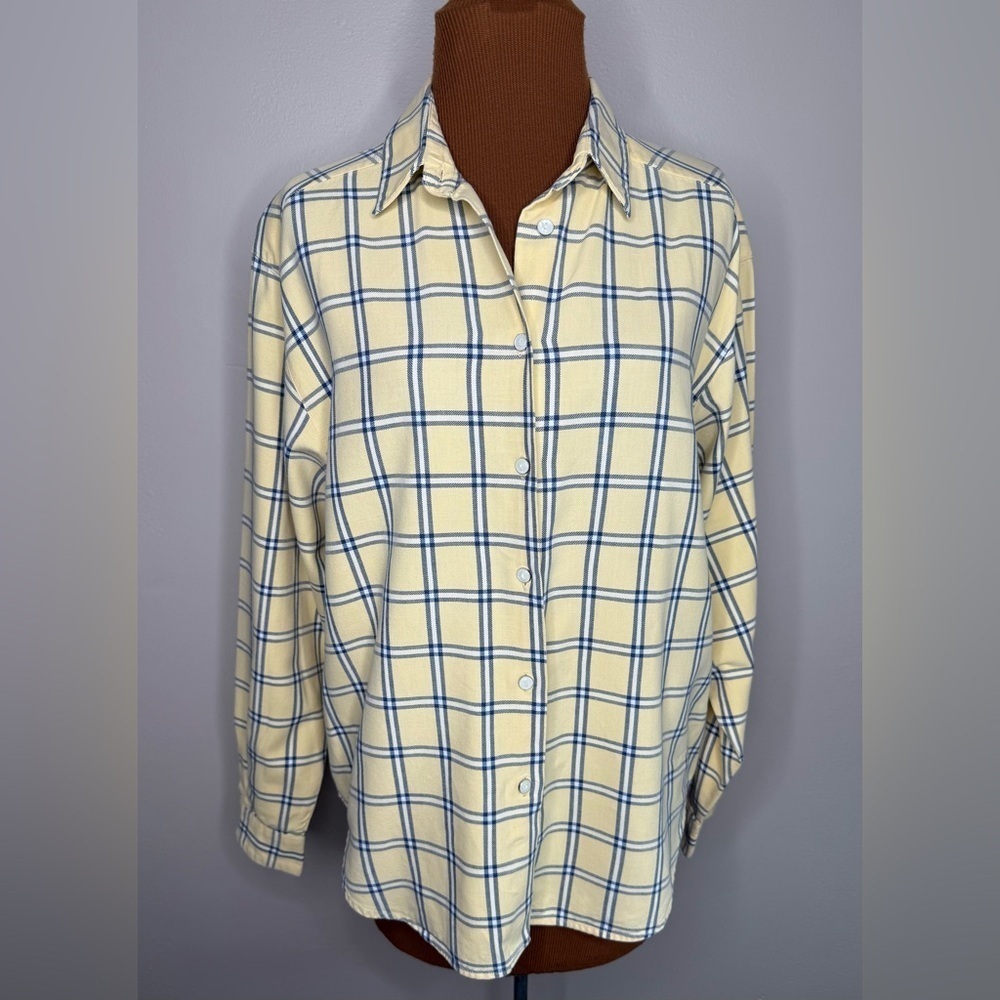 Cambridge Dry Goods Cotton Button Down Long Sleeve Shirt Size 10